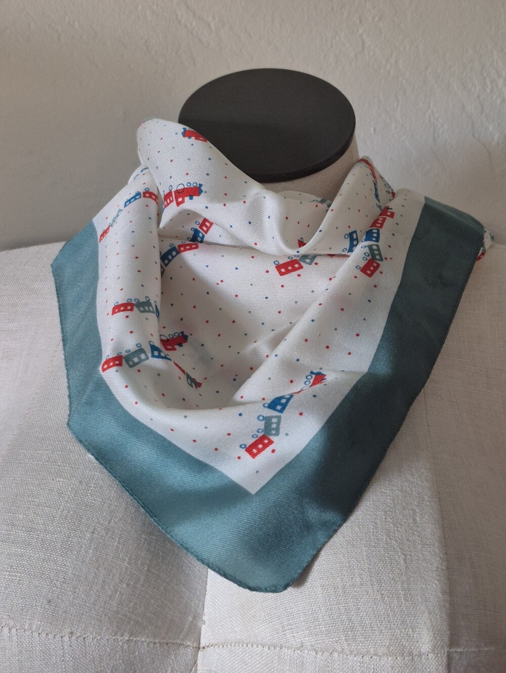 Cute Scarf Train Print